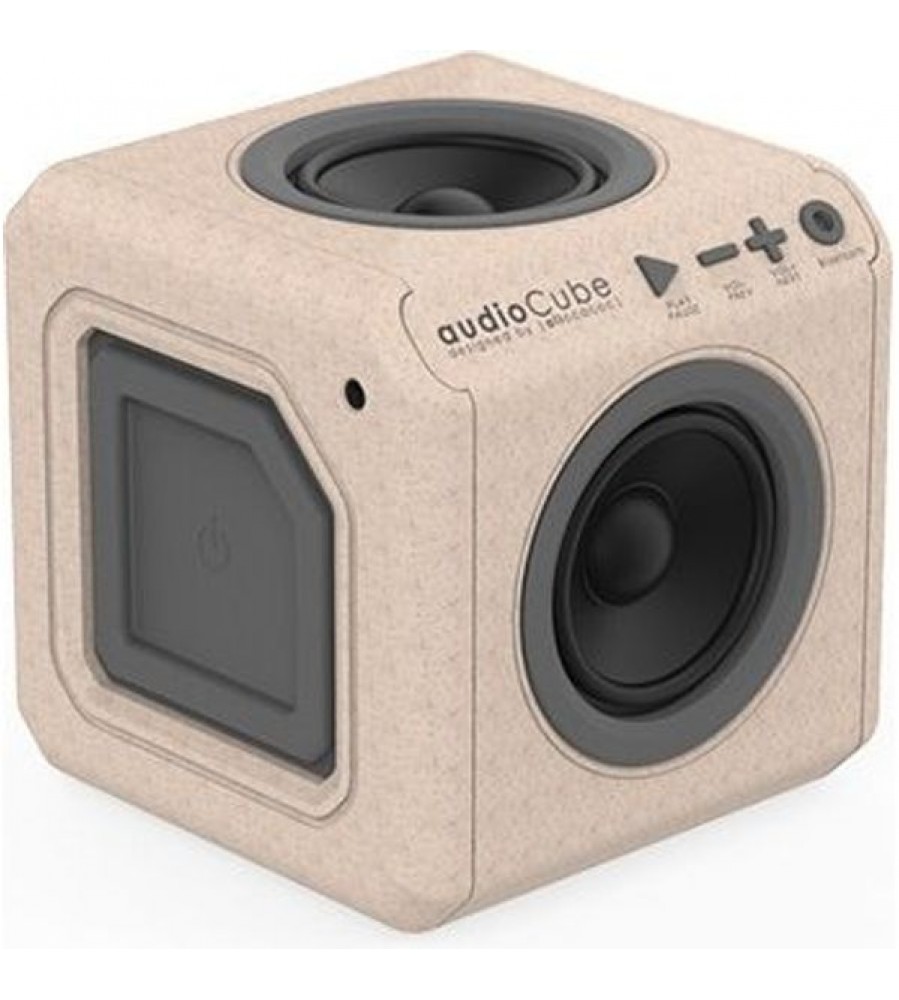 Allocacoc audioCube Portable Wood belaidė Bluetooth kolonėlė
