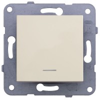 Karre-Meridian Beige (greito ryšio) apšviestas jungiklis
