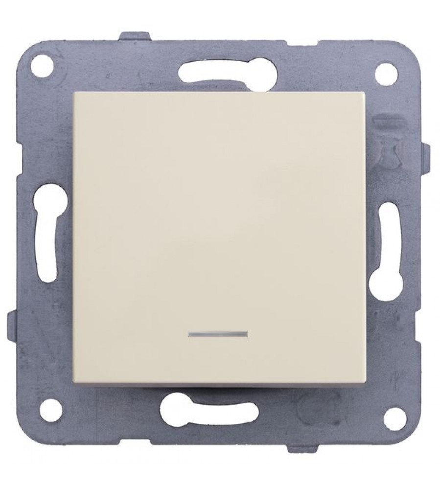 Karre-Meridian Beige (greito ryšio) apšviestas jungiklis