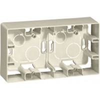 Karre Accessory Beige 2 Gang ant paviršiaus montuojama dėžutė