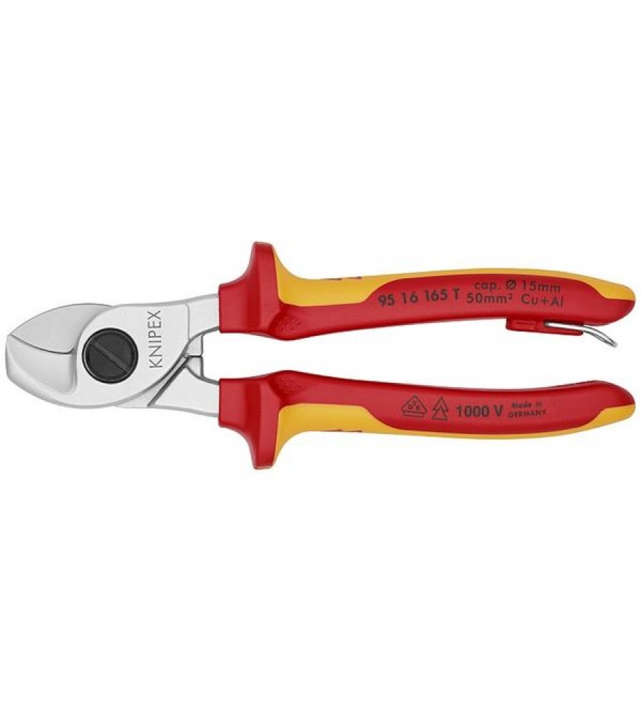 KNIPEX kabelių žirklės 95 16 165 T, 165 mm, VDE