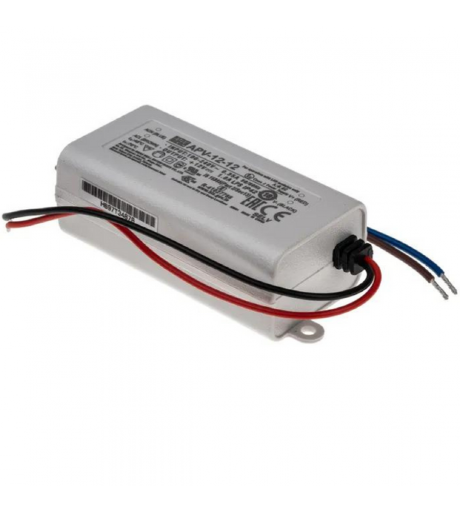AC-DC Vieno išėjimo LED tvarkyklė Pastovi įtampa (CV); Išėjimas 12Vdc esant 1A 12W