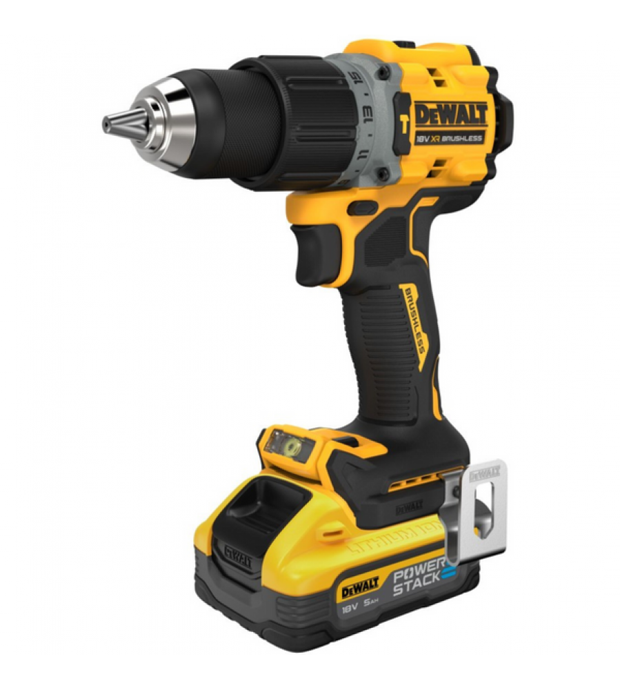DeWalt DCD805P2T-QW akumuliatorinis smūginis gręžtuvas-suktuvas, 18 V, 2 × 5 Ah