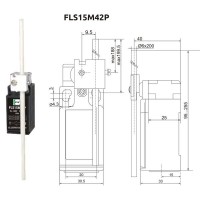 Ribinis jungiklis FLS 15M42P IP-65 NO+NC