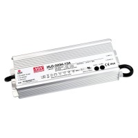 AC-DC Vieno išėjimo LED tvarkyklės Mix režimas (CV+CC) su įmontuotu PFC; Išėjimas 12Vdc prie 22A; IP65; Kabelio išvestis; Pritemdymas potenciometru 320W