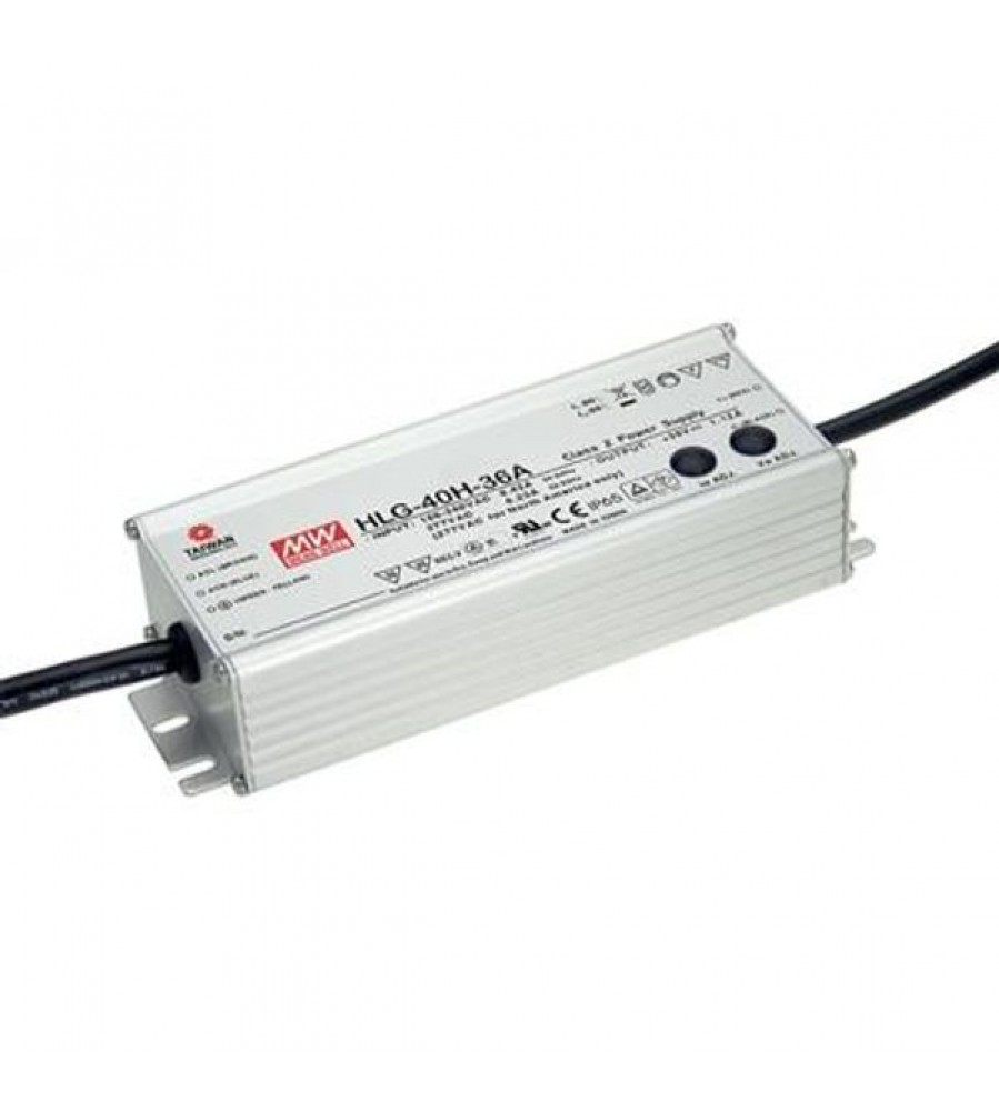 MEAN WELL HLG-40H-24B – pritemdomas LED maitinimo šaltinis, 24 V, 1,67 A, 40,08 W, IP67