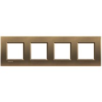 LL - dengiamoji plokštė 2x4P 71mm blizgi bronza