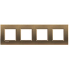 LL - dengiamoji plokštė 2x4P 71mm blizgi bronza