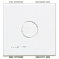 BTicino Livinglight N4951 aklė su išlaužiama anga, 2 moduliai, balta