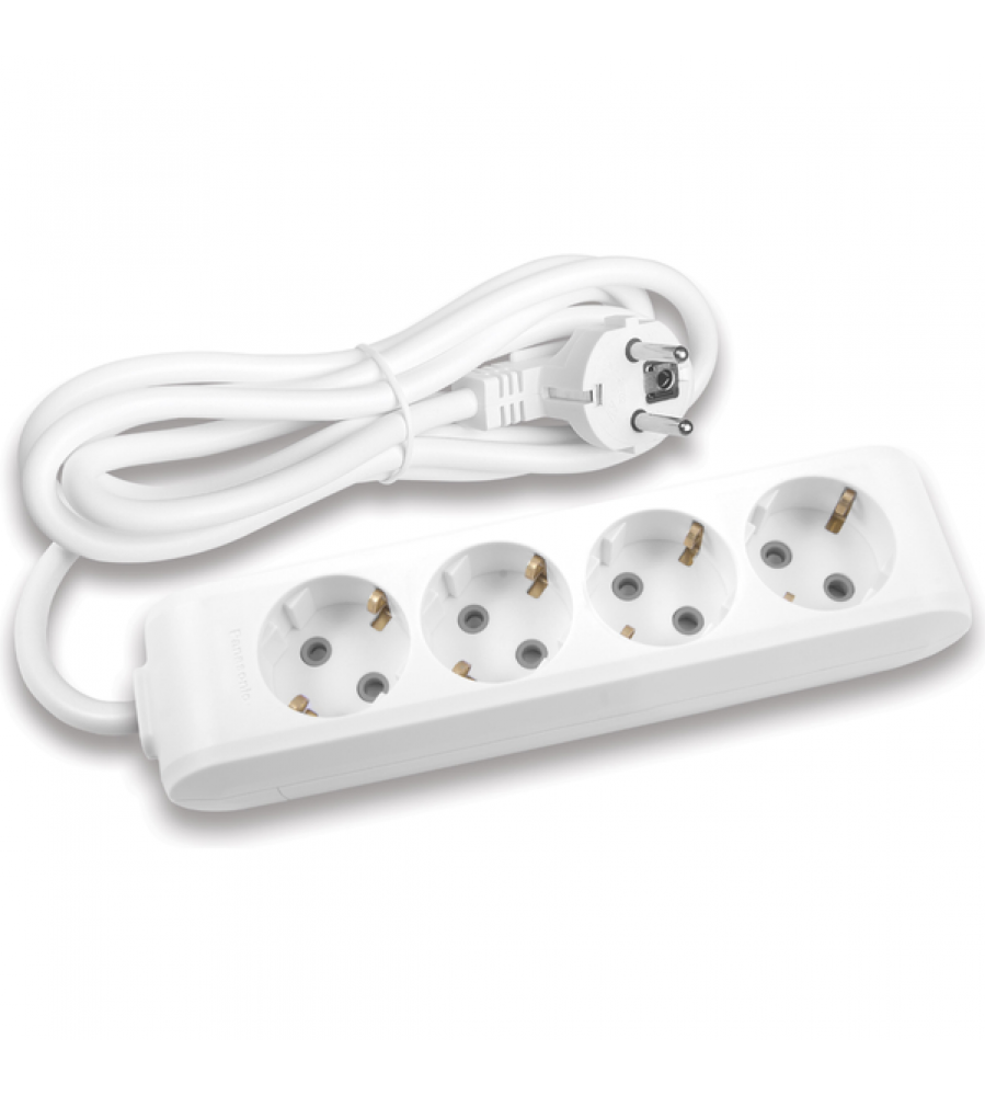 X-tendia White Four Gang įžeminimo lizdas su kabeliu CP 5M
