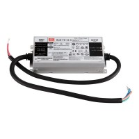AC-DC Vieno išėjimo LED tvarkyklė Pastovios galios režimas su įmontuotu PFC; Išėjimas 12Vdc prie 5A; Metalinio korpuso dizainas; IP67; Integruotas potenciometras 75W
