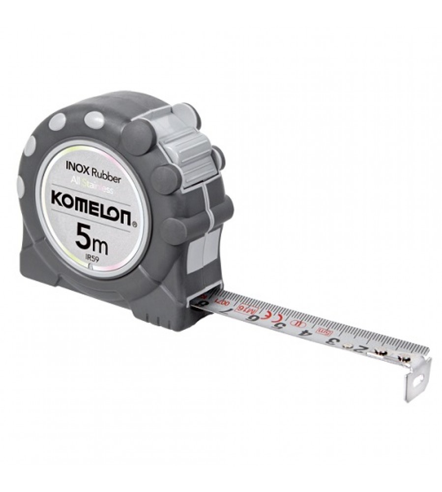 3 m „Komelon“ matavimo juosta [IR36], iš nerūdijančio plieno (INOX guma)