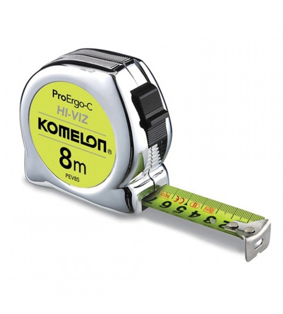 8 m Komelon matavimo juosta [PEV85], ProErgo-C HI-VIZ, atspindinti