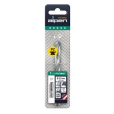 kobalto grąžtas metalui, 8,0 mm, HSS-Co PZ, trumpas, ALPEN [0092100800100]