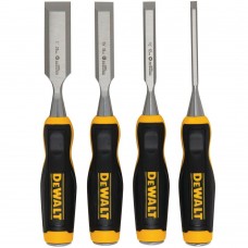 4 „DeWalt“ medienos kaltų rinkinys [DWHT0-16063], kurių dydžiai: 6, 12, 18, 25 mm