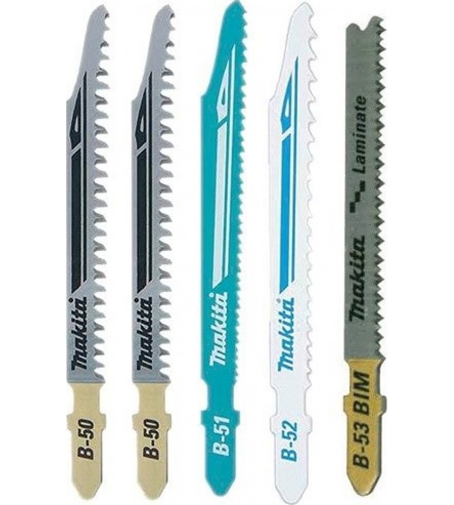 Dėlionės ašmenys medienai, plastikui, fanerai ir metalui pjauti, 5 vnt. Makita [B-48527]