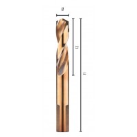 Kobalto metalo grąžtas 10,2 mm HSS-Co PZ, trumpas su šlifuota 3 plokštumų rankena ALPEN [0090601020100]