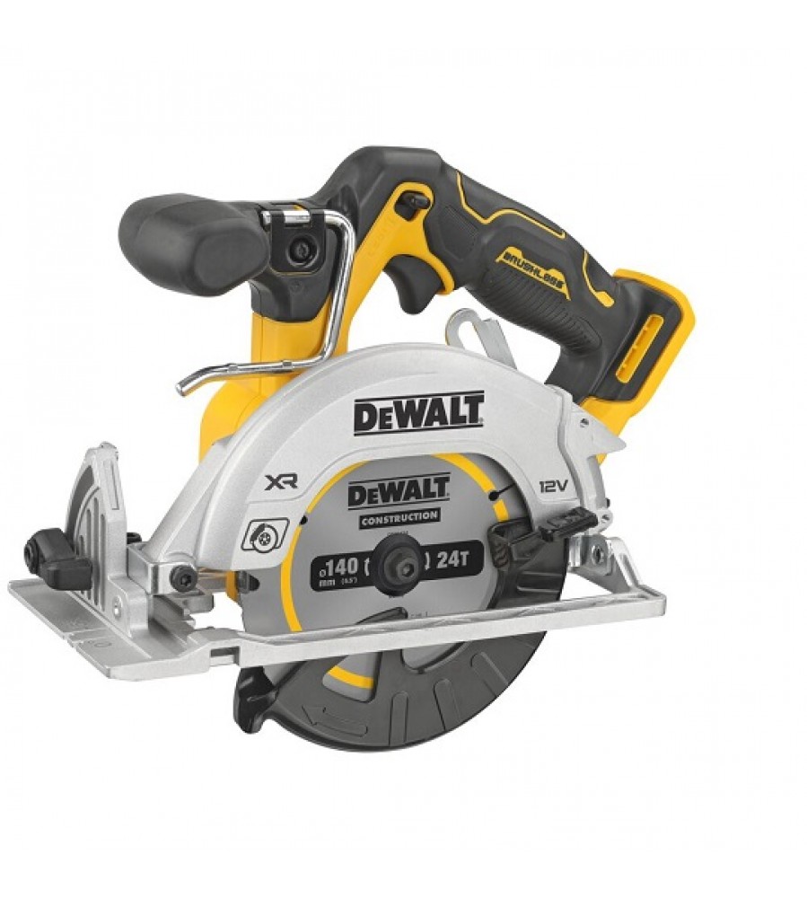 Akumuliatorinis diskinis pjūklas 140 mm, 12 V XR DeWalt [DCS512NT-XJ], ličio jonų, TStak