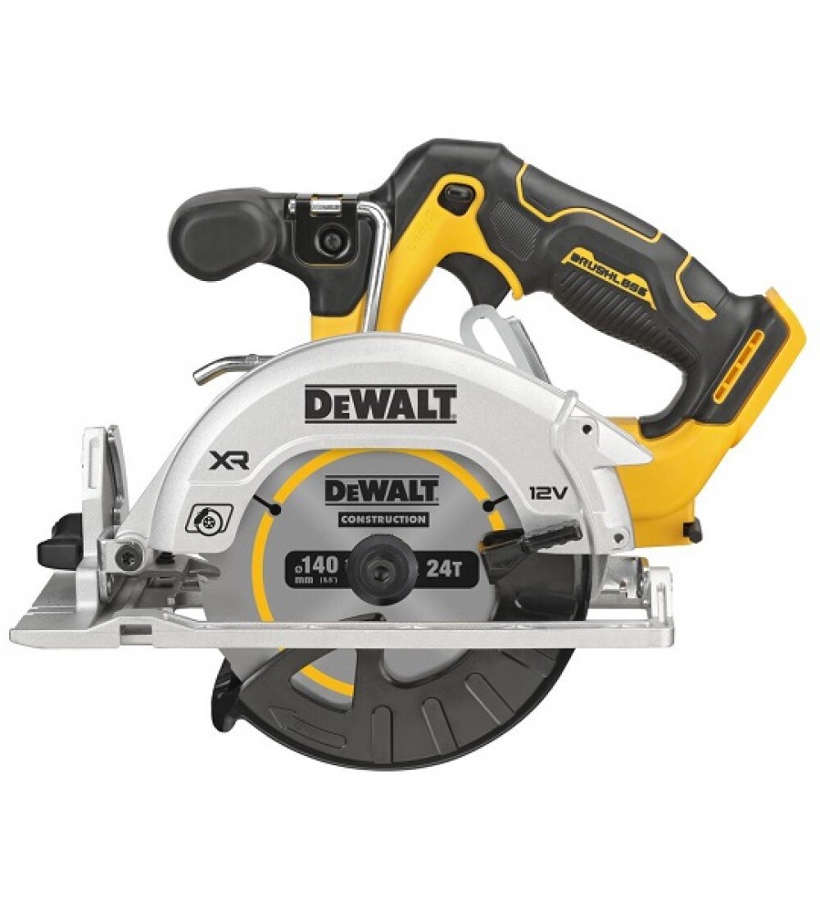 Akumuliatorinis diskinis pjūklas 140 mm, 12 V XR DeWalt [DCS512NT-XJ], ličio jonų, TStak
