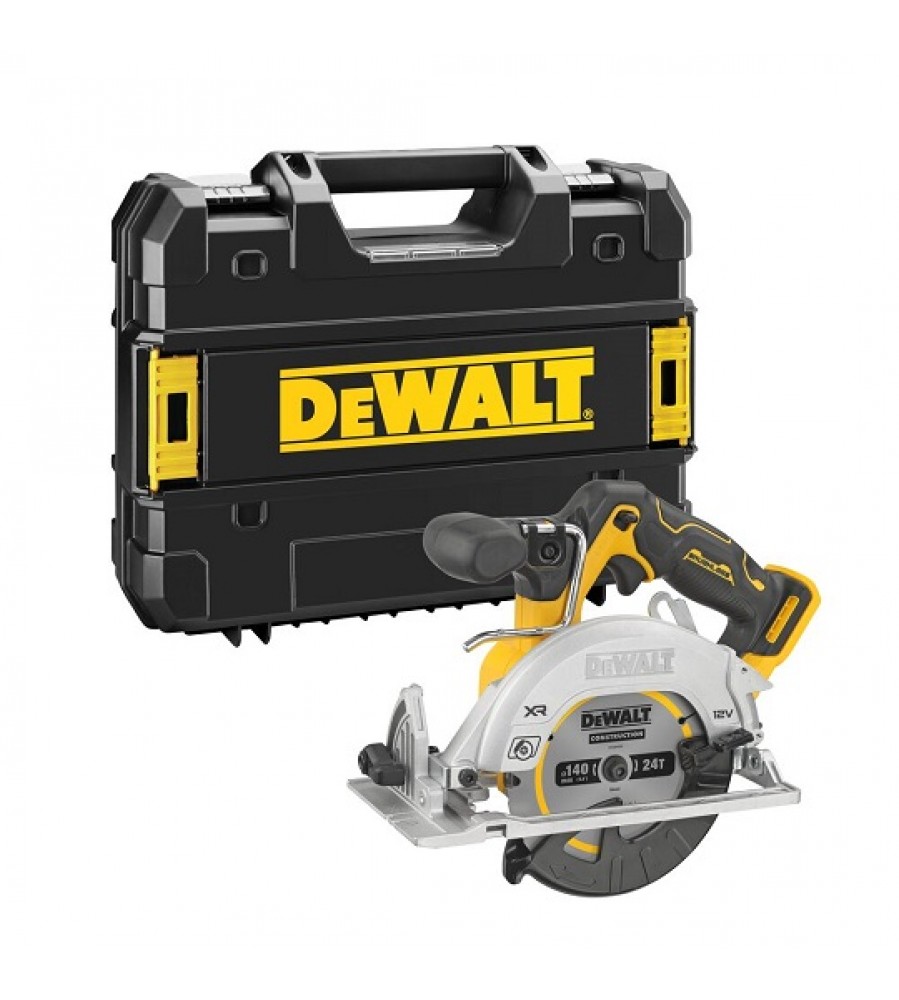Akumuliatorinis diskinis pjūklas 140 mm, 12 V XR DeWalt [DCS512NT-XJ], ličio jonų, TStak
