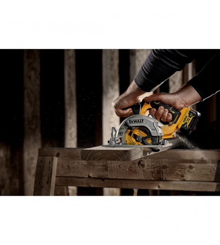 Akumuliatorinis diskinis pjūklas 140 mm, 12 V XR DeWalt [DCS512NT-XJ], ličio jonų, TStak