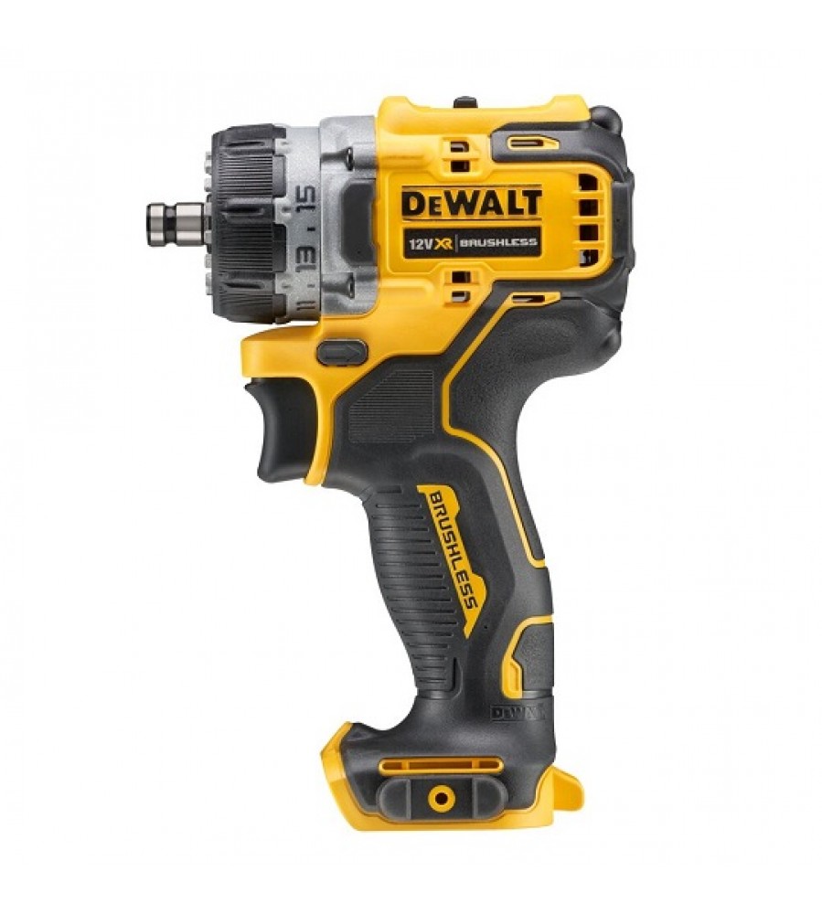 Akumuliatorinis gręžtuvas-suktuvas su 4 keičiamomis galvutėmis, 12 V XR DeWALT [DCD703NT-XJ] ličio jonų