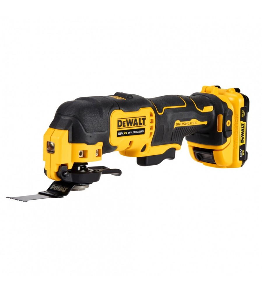 Akumuliatorinis daugiafunkcis įrankis 12 V ličio jonų 2 x 2,0 Ah DeWalt [DCS353D2-QW] lagaminas TStak