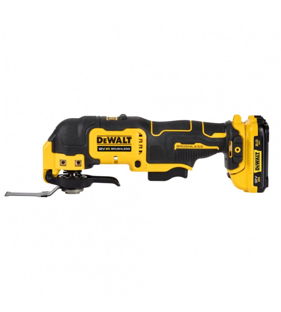Akumuliatorinis daugiafunkcis įrankis 12 V ličio jonų 2 x 2,0 Ah DeWalt [DCS353D2-QW] lagaminas TStak