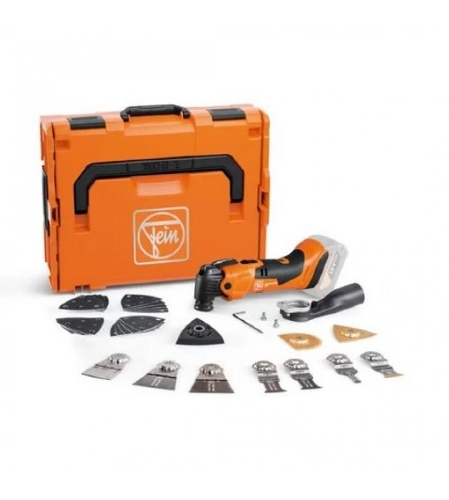 18 V „Multimaster AMM 500 PLUS TOP AS“ akumuliatorinis osciliacinis daugiafunkcis įrankis, „Fein“ [71293863000] + USB adapteris