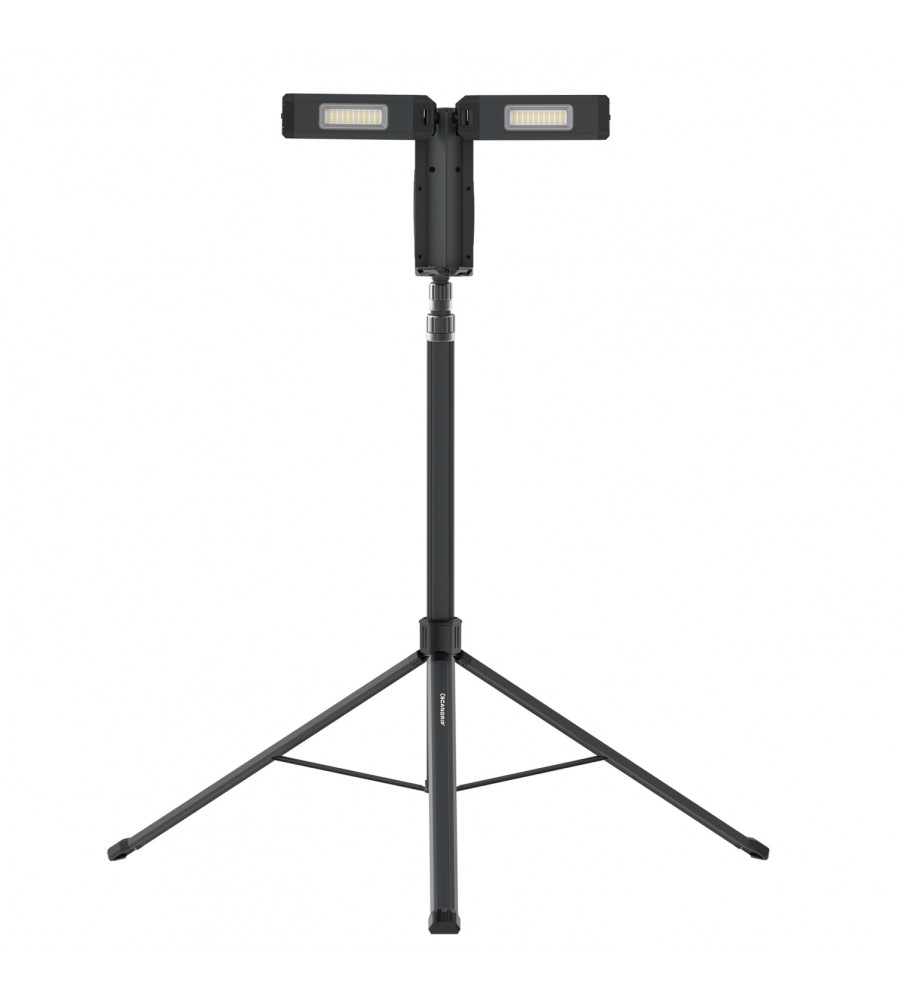 360° dvigubas darbinis žibintas su trikoju, 2500 liumenų LED, 18 V ličio jonų akumuliatorius, „TOWER COMPACT CONNECT Scangrip“ [03.6110C]