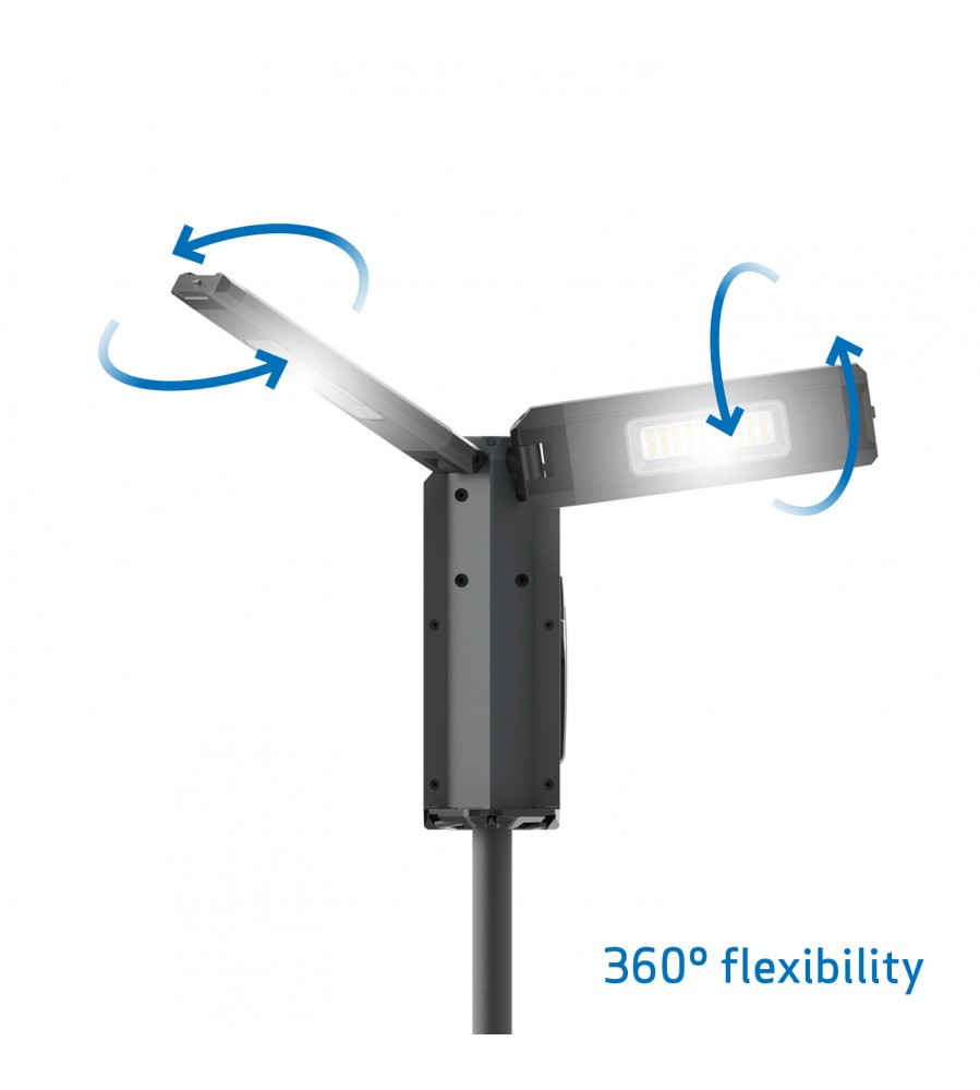 360° dvigubas darbinis žibintas su trikoju, 2500 liumenų LED, 18 V ličio jonų akumuliatorius, „TOWER COMPACT CONNECT Scangrip“ [03.6110C]