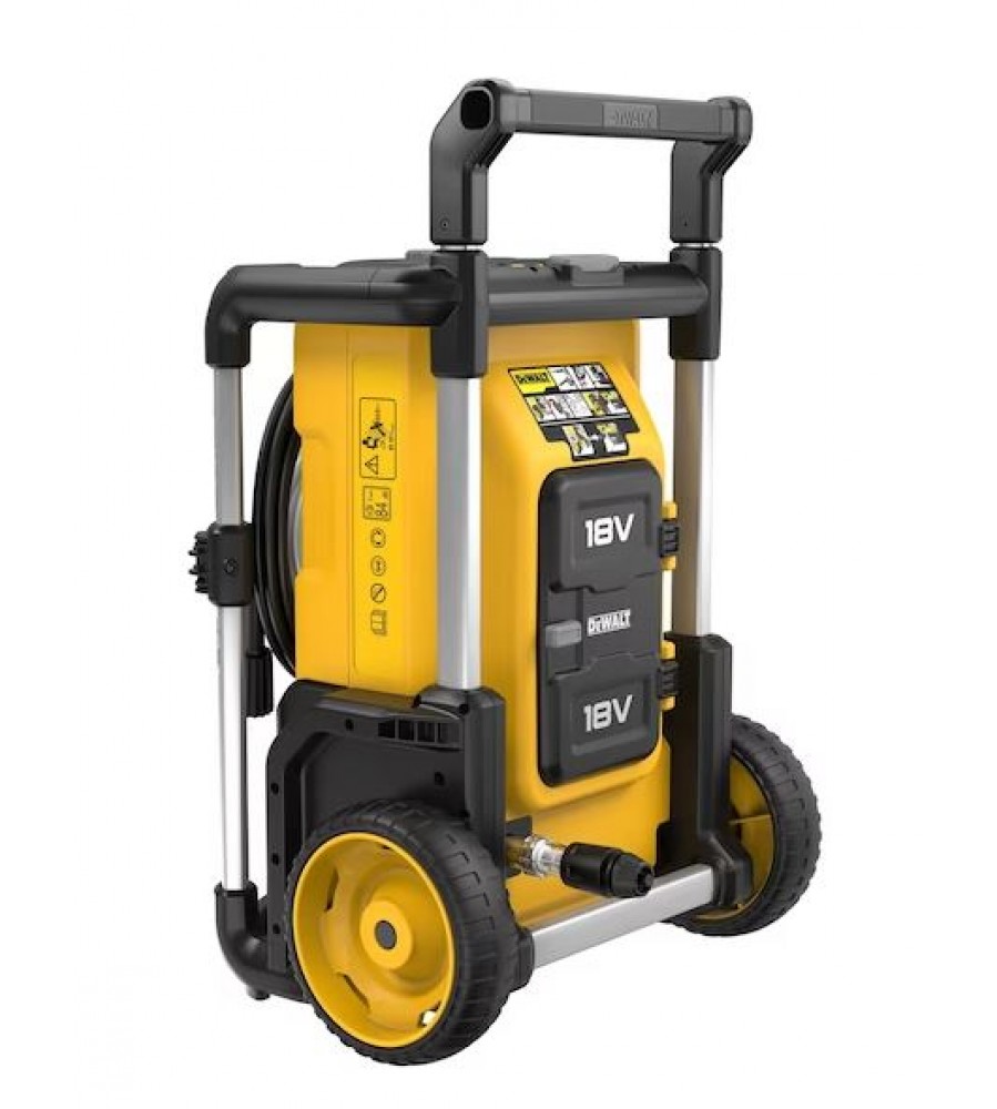 Akumuliatorinė slėginė plovykla 2x18V DeWalt [DCMPW1600N-XJ] 70/85/110 bar