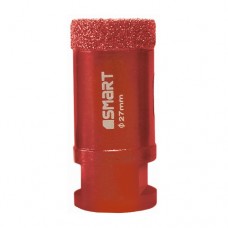 27 mm deimantinis skylių pjūklas sausam gręžimui kampiniu šlifuokliu, M14 sriegis, 365 SMART [SM-25-270]