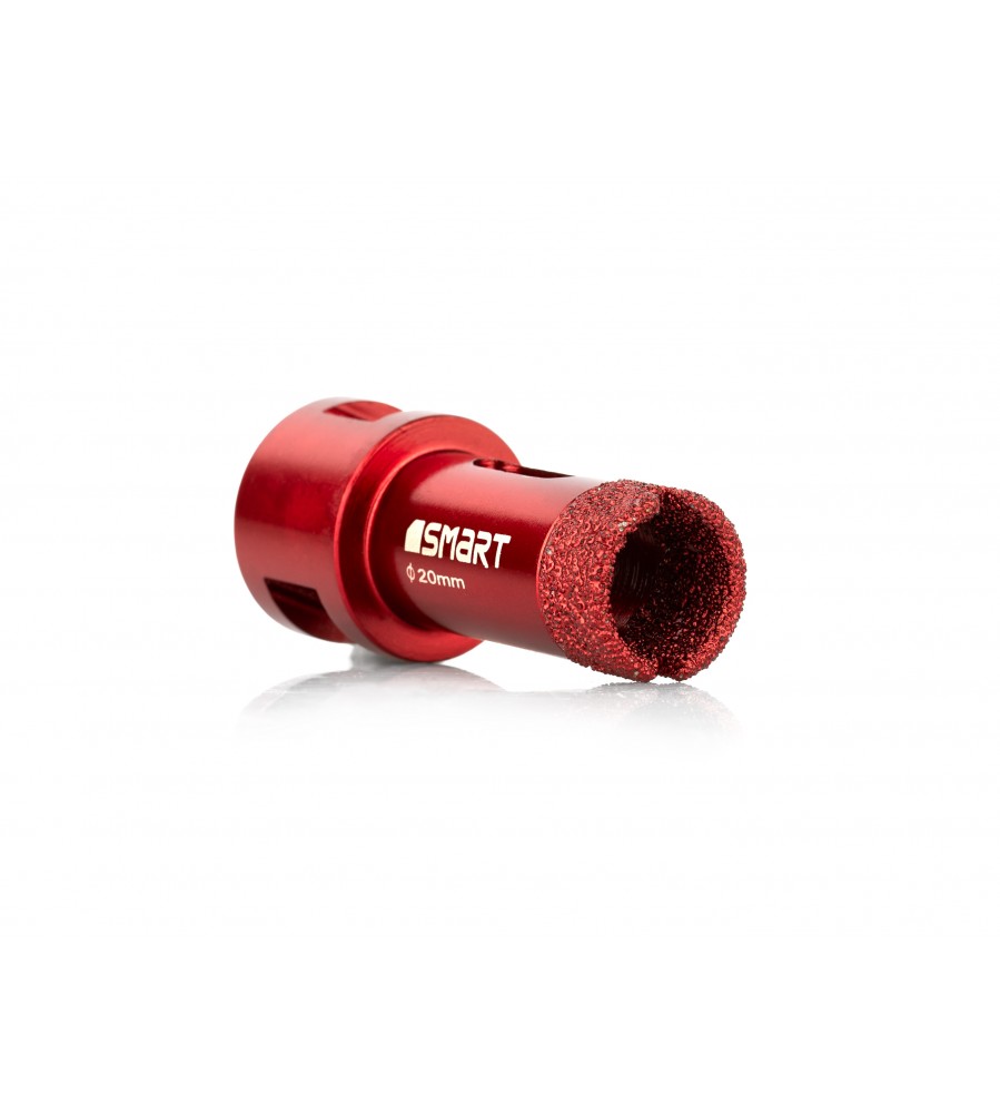 20 mm deimantinis skylių pjūklas sausam gręžimui kampiniu šlifuokliu, M14 sriegis, 365 SMART [SM-25-200]