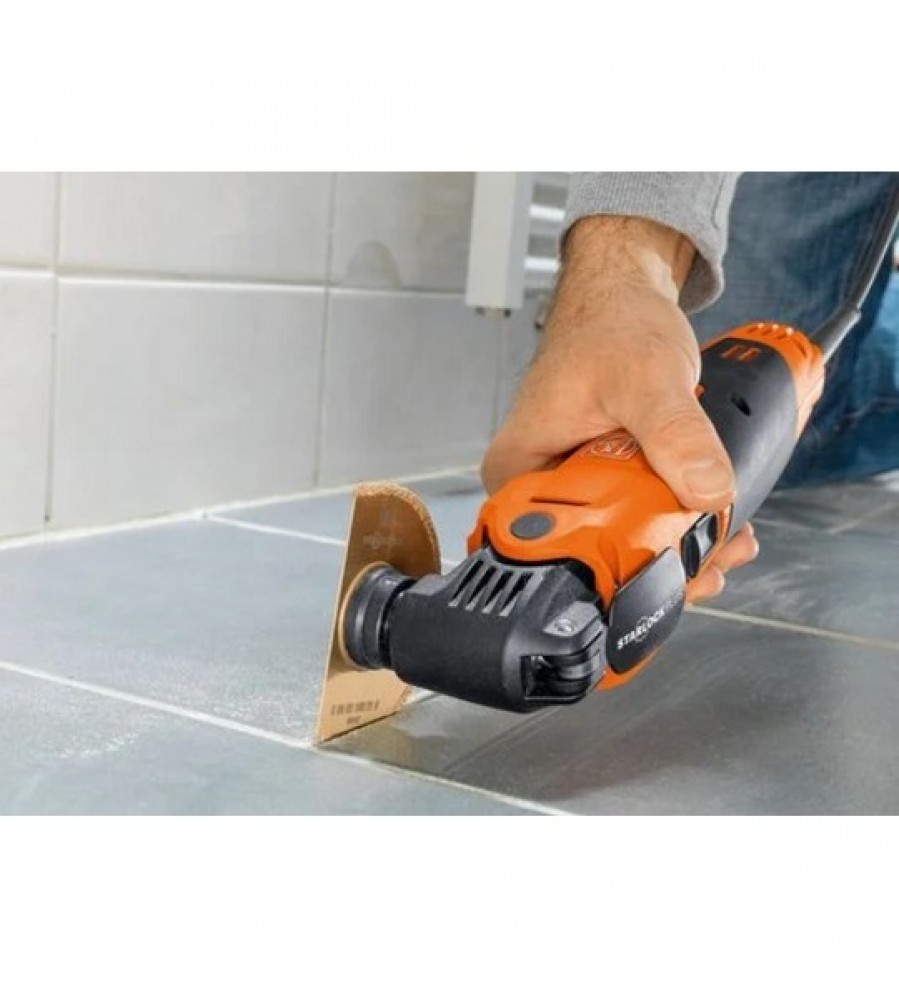 350 W elektrinis osciliacinis daugiafunkcis įrankis, MULTIMASTER MM 500 PLUS TOP, Fein [72296770000] + medinis matavimo įrankis
