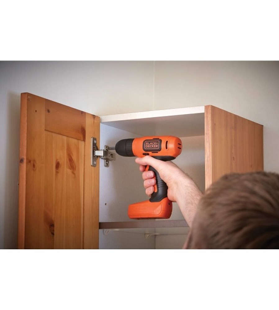 Akumuliatorinis gręžtuvas 7,2 V, „Black+Decker“ [BDCD8-QW] 1,5 Ah, ličio jonų