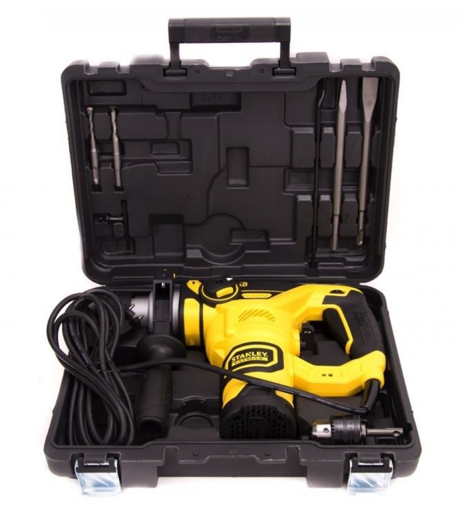 SDS+ 1250W smūginis gręžtuvas su vertikaliu varikliu, Fatmax, Stanley [FME1250K-QS]