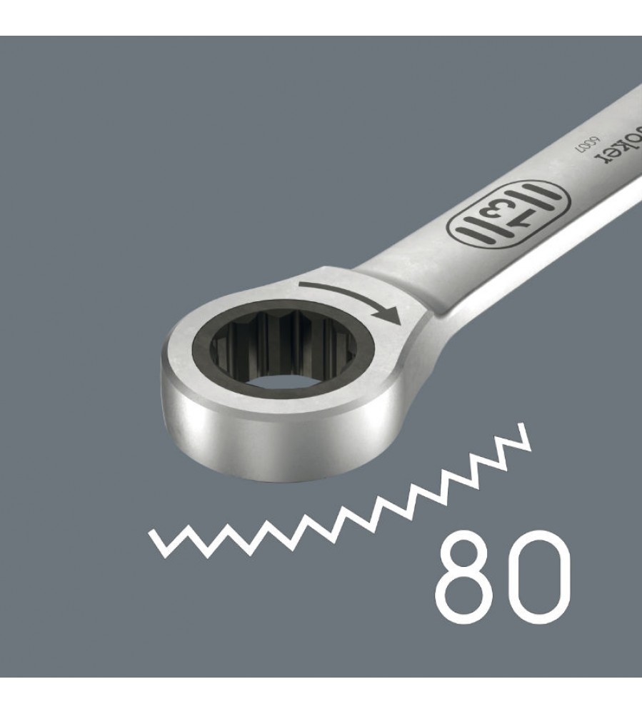Atviras raktas su terkšle 8x180mm Joker SB 6007 WERA [05020350001]