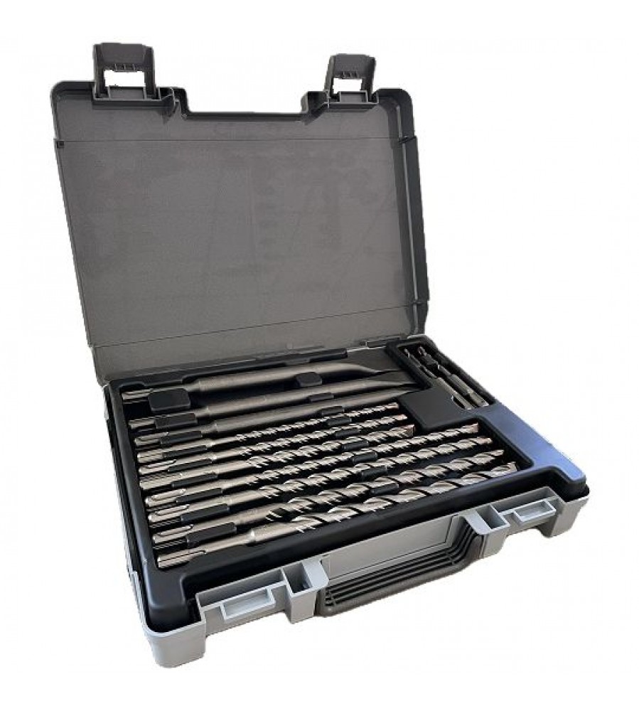 12 grąžtų ir kaltų rinkinys betonui SDS+, F4 Forte, KIT-12, Alpen [0000500112100]