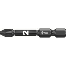 5 vnt. „Impaktor“ smūginių antgalių 1/4 colio, skirtų Pozidriv varžtams su lizdine sriegine galvute, PZ2/50 mm, Wera [05057661001]