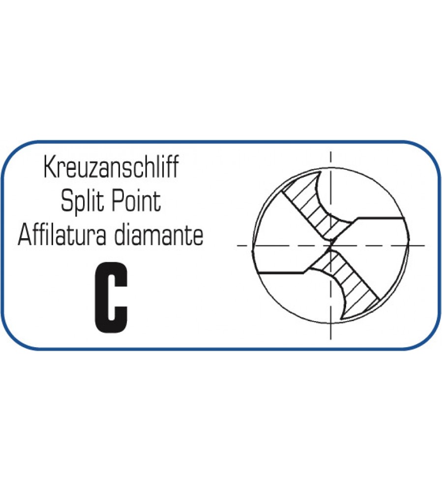 6 kobalto grąžtų metalui HSS-Co, Alpen TM-6 rinkinys [0000100606100]