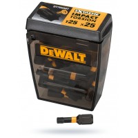 25 smūginių antgalių rinkinys TX25/25 mm, IMPACT Torison, 1/4", mažoms talpoms, Dewalt [DT70558T-QZ]