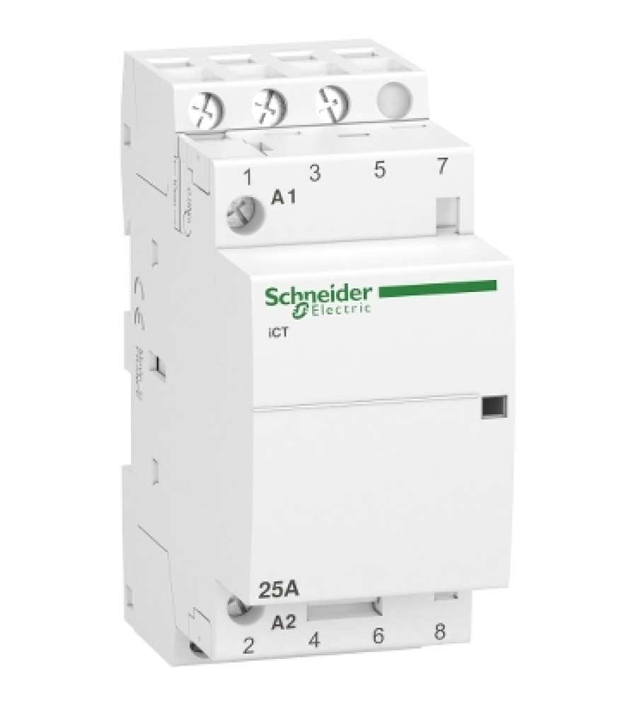 Schneider Electric A9C20833 modulinis kontaktorius, 3 NO, 25 A AC-7a, 220–240 V AC