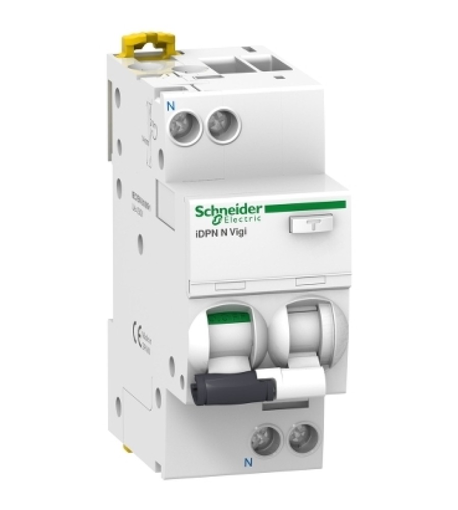 Schneider Electric A9D56616 kombinuotas nuotėkio ir automatinis jungiklis, 1P + N, 16 A, B charakteristika