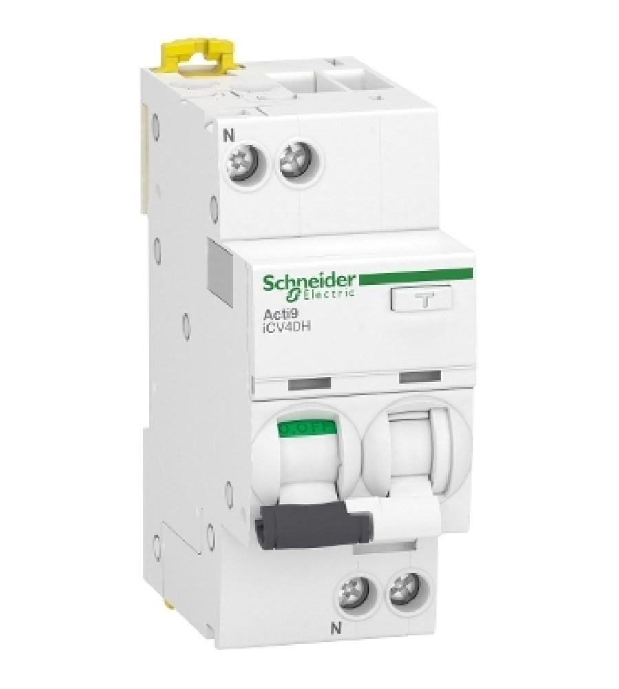 Schneider Electric A9DF4616 kombinuotas nuotėkio ir automatinis jungiklis, 1P + N, 16 A, C charakteristika