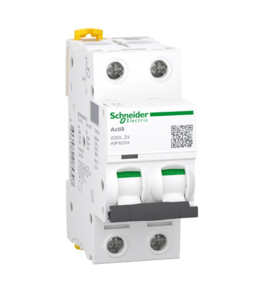 Schneider Electric A9F92204 automatinis jungiklis, 2P, 4 A, Z charakteristika