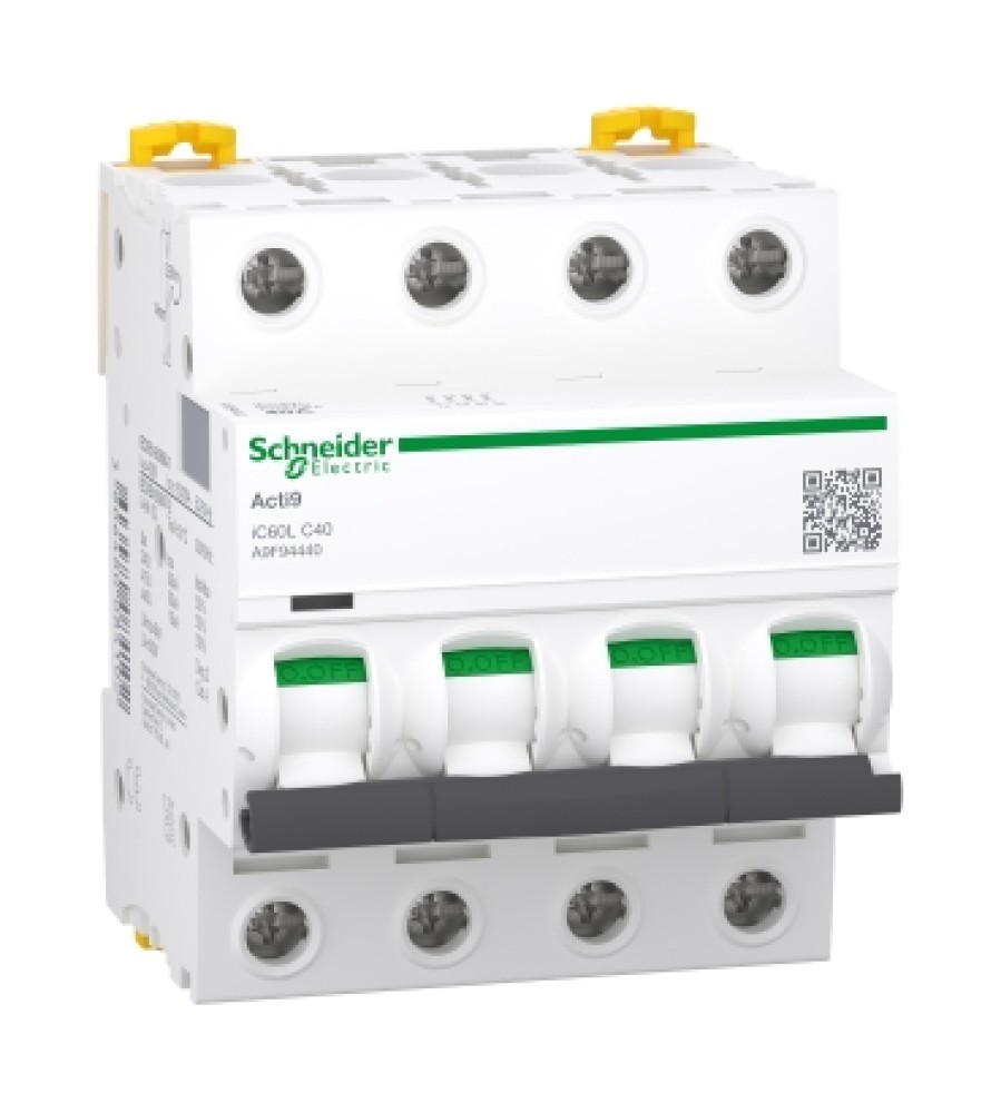 Schneider Electric A9F94440 automatinis jungiklis, 4P, 40 A, C charakteristika