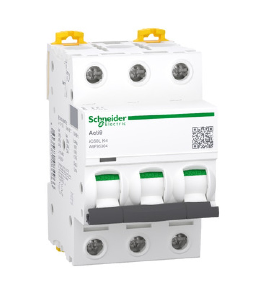 Schneider Electric A9F95304 automatinis jungiklis, 3P, 4 A, K charakteristika