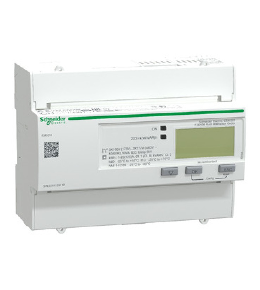 Schneider Electric A9MEM3310 Acti9 iEM3310 tiesioginio jungimo energijos skaitiklis, 125 A, MID