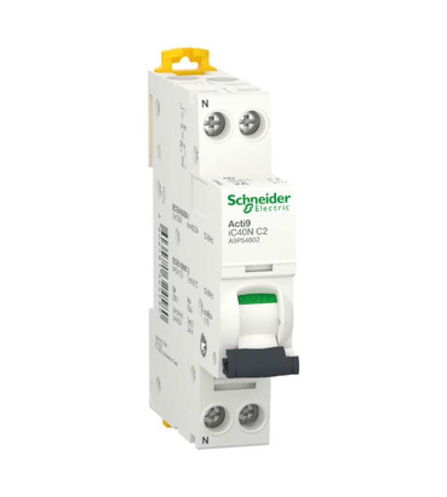 Schneider Electric A9P54602 automatinis jungiklis, 1P + N, 2 A, C charakteristika